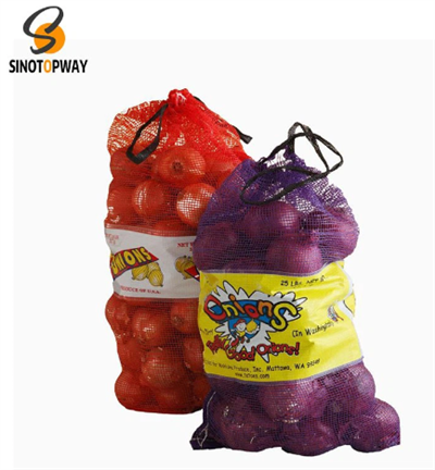 Come posso appendere le borse a rete Leno da esporre?